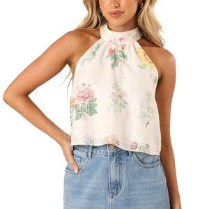 NWT Petal & Pup Floral Halterneck Top